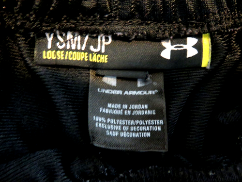 Under Armour Leggings Womens Youth Small Black Gray Polyester Sport Pants - Picture 8 of 9