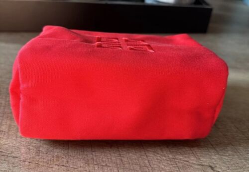 Givenchy Parfums Red Makeup Cosmetic Bag Pouch NEW - Picture 3 of 5