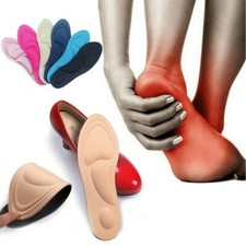Lady Shoe Inserts Insoles Memory Foam Relieve Flat Foot Feet Pain Women