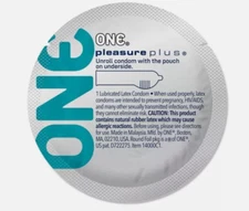 ONE Pleasure Plus Ultra Thin Lubricated Bulk Latex Condoms + Silver Pocket Case