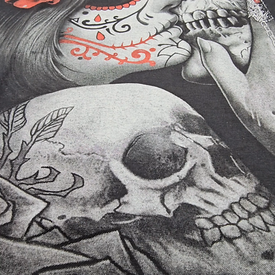 Muerte kisses Death T-Shirt. Holy Death. Santa Muerte. Mexican