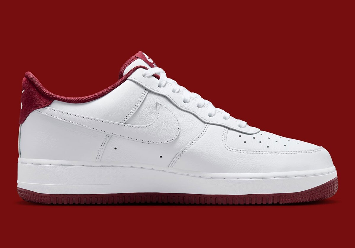 Nike Air Force 1 Low '07 LV8 Men's White & Red Sports Sneaker