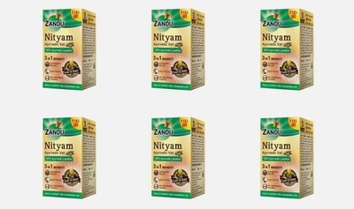 6 x Zandu Nityam Tablets (30tab) Ayurvedic Useful in Constipation & Digestion FS