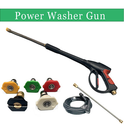 #ad High Pressure 4000PSI Car Power Washer Spray Gun and 26ft Hose Locking Handle US $39.98