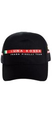 NUOVO CAPPELLO BERRETTO A SFERA PRADA LUNA ROSSA NERO CORRENTE 100% COTONE LOGO 58/S