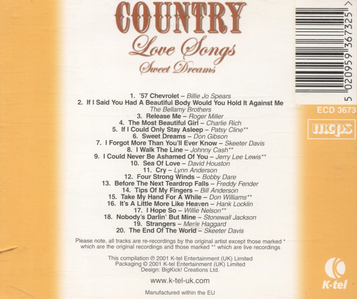 Various Artists - The Ultimate Country Love Songs Anthology  Deezer