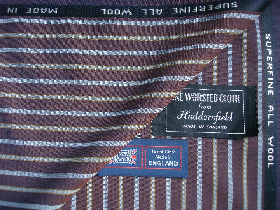 100% Puro Lana Estambre Blazer Tela - Hecho en Inglaterra -2.0M - Imagen 1 de 4