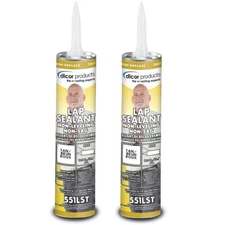 Dicor 551LST-1 QTY. 2, Non-Sag Non-Leveling Lap Sealant, Tan, 10.3 OZ Tube
