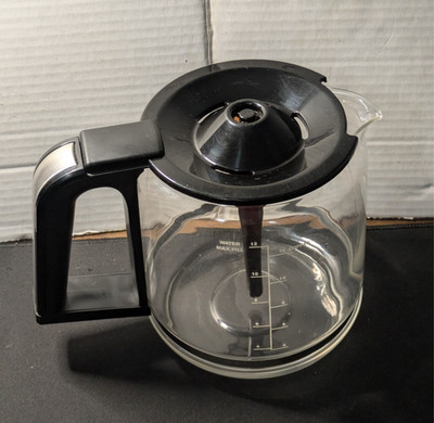 KRUPS 12 Cup Replacement Glass Carafe Coffee Pot Aroma Tube Savoy EC Model OEM