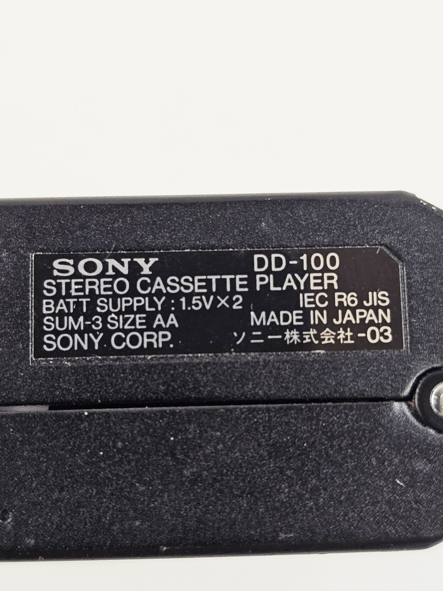 Sony DD-100 Budokan Cassette Player Walkman BooDo Khan Vtg No