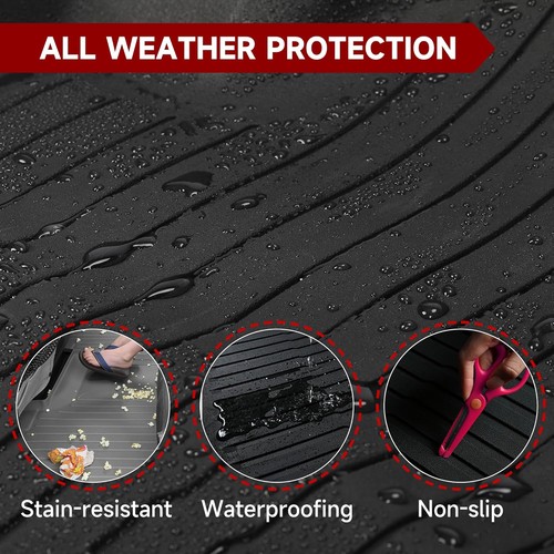 Car Floor Liner Mats 6Pcs For TESLA model 3 2021-2023 Auto Carpet Liner Rugs New - Picture 6 of 9