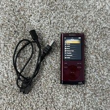 Sony Walkman NWZ-E353 4GB MP3 Red Maroon Digital Media Player Tested Working