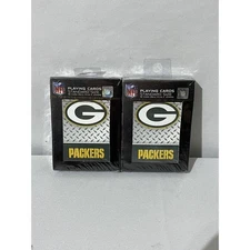 Lot of 2 NEW! NFL Green Bay Packers Standard Size Deck Playing Cards!