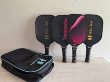 Helium Paragon Pickleball Paddles Fiberglass Lightweight Honeycomb Core Set 4