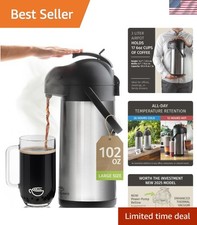 Versatile 3L Coffee Carafe with Pump - Perfect for Holiday Hosting  Everyday