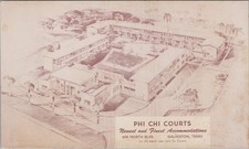 Cartolina Phi Chi Courts più nuova Finest Galveston Texas Motor Court posto vacanze