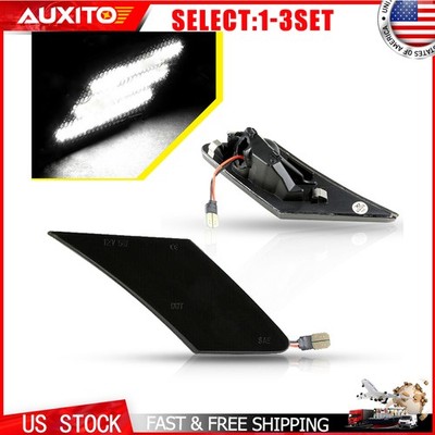 LED Smoke White Turn Signal Side Marker Light For 13-20 Subaru BRZ Scion FR-S SL