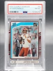 JAYDEN DANIELS 2024 CLEARLY DONRUSS RATED ROOKIE COMMANDERS RC PSA 8 Q4444