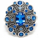 2CT Heat Treated Kyanite 925 Sterling Silver Nouveau Style Ring Sz 7 PC12-9 — photo 1