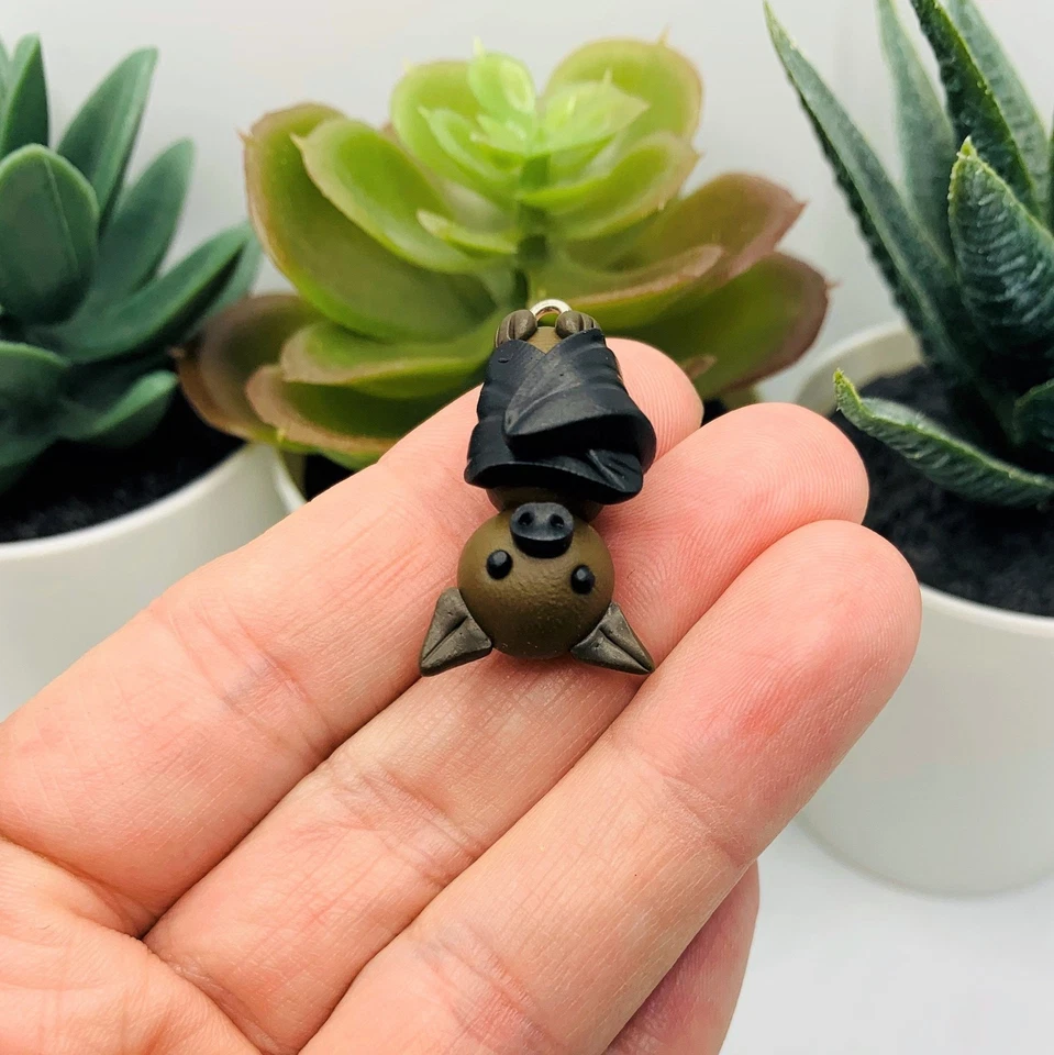 Berloques 3D de taco de Halloween de cabeça para baixo argila de polímero, 33x16mm - Vendedor dos EUA - Imagem 2 de 4