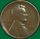 1909-S VDB Lincoln Wheat Cent Fine F Coin #42491
