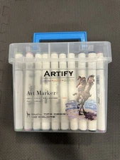 ARTIFY 40 Colors Professional Artist, Alcohol Brush Markers Carry Case Dual Tip