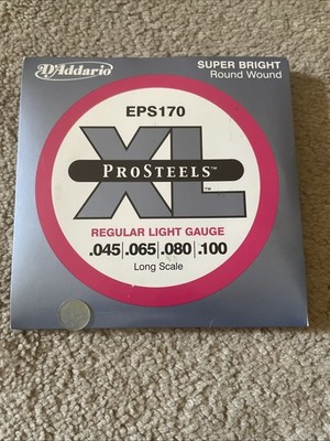 D'Addario ProSteels EPS170 Regular Light Long Scale Bass Strings