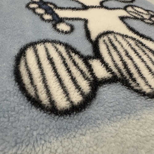 RARE Vintage HTF 1980s Peanuts Snoopy "All Star" Blanket - Sherpa Plush - Picture 6 of 8