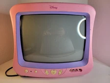 Disney Princess Pink 13" CRT Color TV DT 1350-P  TV Only Tested Works!