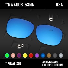 Anti Scratch Polarized Replacement Lens for Ray-Ban Meta Wayfarer RW4012-53mm