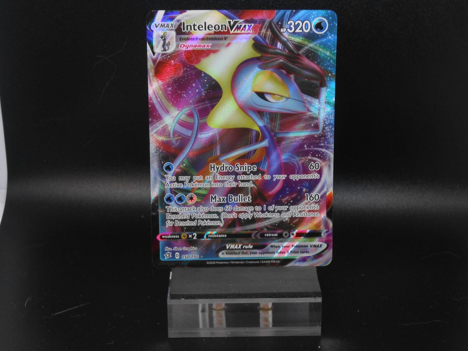 INTELEON VMAX 050/192 HOLO VMAX RARE REBEL CLASH POKEMON HOLO NM/M