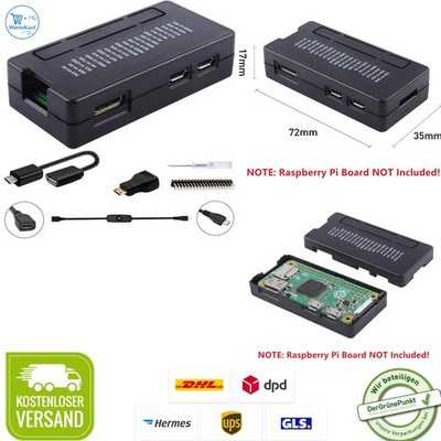 Starterkit mit Zubehör 7-in-1 Klimakühlkörper Gehäuse für Raspberry Pi Zero 2 W
