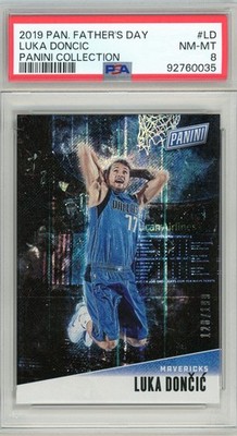 2019 Panini Father's Day /199 Luka Doncic RC #LD Dallas Lakers PSA 8