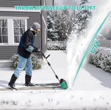 Cordless Electric Snow Shovel 16.5ft Throw Adjustable Handle