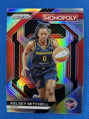 2024 WNBA28 Kelsey Mitchell Panini Prizm Monopoly WNBA Skills Silver Prizm Fever