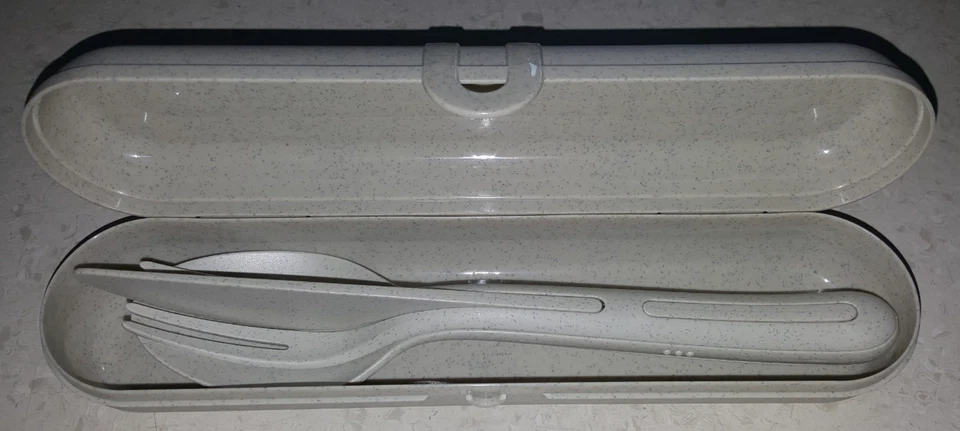 NEU ♥ KOZIOL ♥ KLIKK READY Besteckset to go und Etui nature desert sand 7070700 - Bild 3 von 4