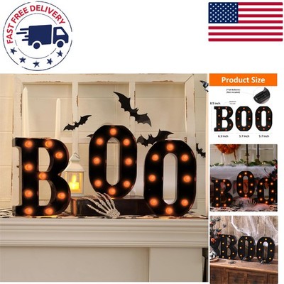 Glow-in-the-Dark 'BOO' Letters - Essential Halloween Decor for Party Settings