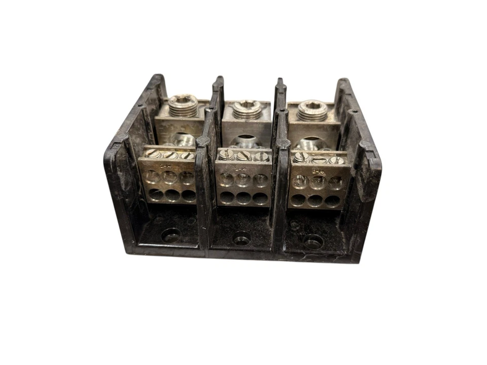 Marathon Cat No 1433553 Barrier Terminal Block 3 Pole, 600V 400 MCM (B4) - Image 3 of 3