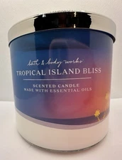 Bath & Body Works Tropical Island Bliss Candle 3 Wick 14.5 Oz