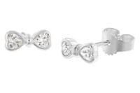 Trendor Schmuck Damen-Ohrringe 925 Silber Rhodiniert Ohrstecker 28345