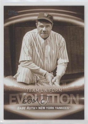2019 Topps Evolution Of Team Logos/Uniforms Aaron Judge Babe Ruth #EO-7 HOF 0t2
