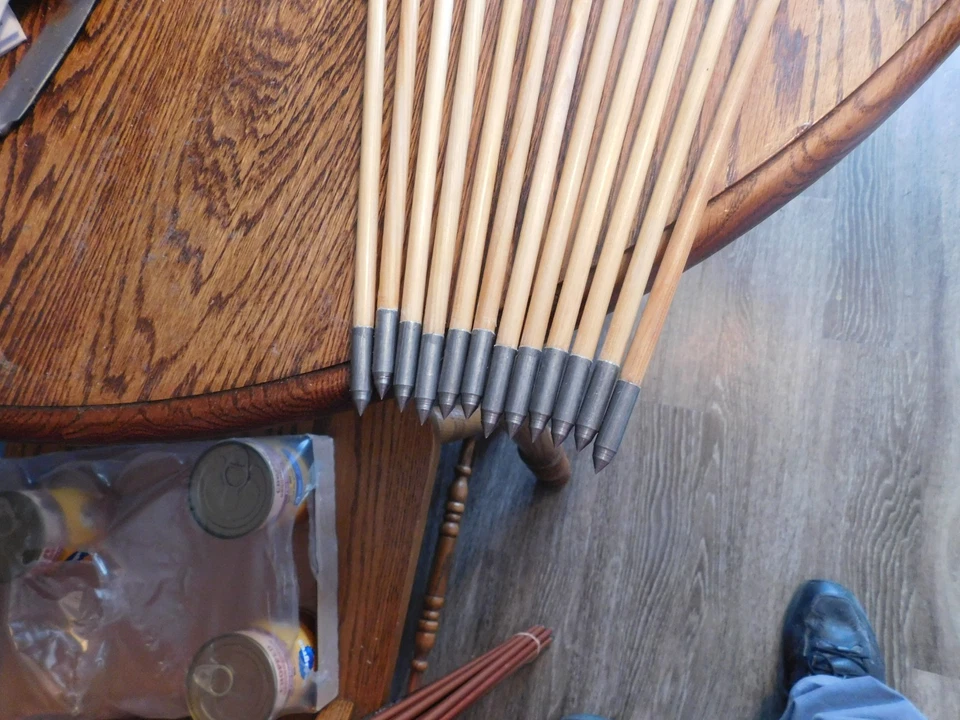 One Dozen New Matching Cedar Arrows - Image 4 of 4