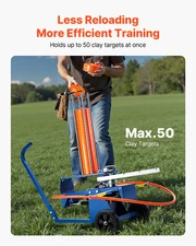 Automatic Clay Target Thrower – 50 Target Capacity, 55+ Yard Range