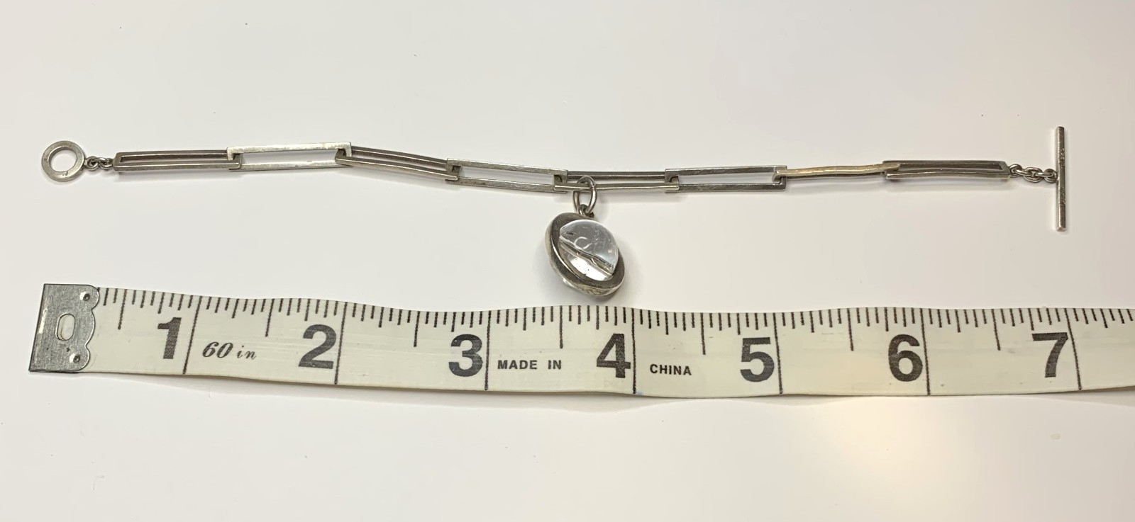 Hilary Druxman Sterling Silver Rectangular Link B… - image 5