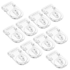10 Sets Acrylic Hinge Lock Clear Latch Hasp Boxes Buckle Cabinet