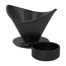 Coffee Dripper Pour Over Ceramic Coffee Dripper with Tray Compatible with V01...