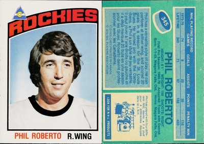 1976-77 O-Pee-Chee Hockey Card #345 Phil Roberto | eBay