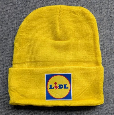 Lidl Supermarket Yellow Beanie One Size NWT