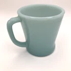 Vintage Fire-King Oven Ware D Handle Delphite Blue Mug