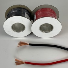 TRI RATED 12V 240V RED/BLACK PANEL & POWER SWITCH AUTO CABLE WIRE 2.5 4.0 6.0MM